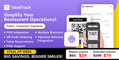 TableTrack - The Complete SaaS Restaurant Management Solution