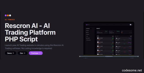 Rescron AI - AI Trading Platform PHP Script