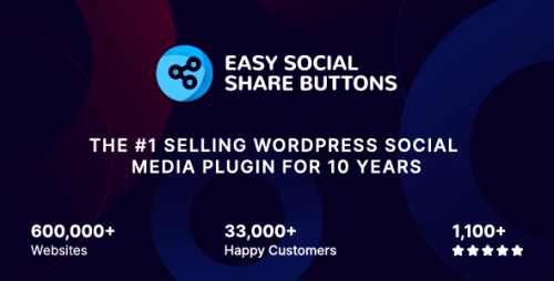 Premium Easy Social Share Buttons for WordPress Nulled