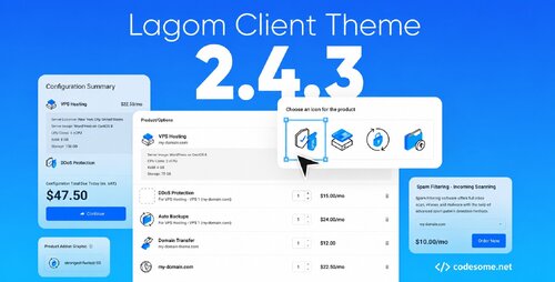 Lagom WHMCS Client Theme