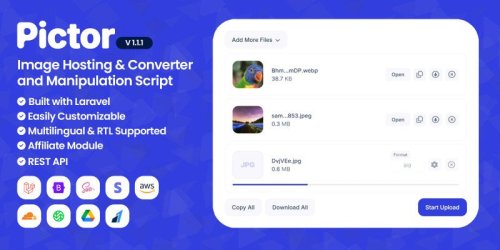 Pictor - Image Hosting And Converter Script