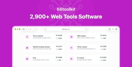 66toolkit - Ultimate Web Tools System (SAAS)